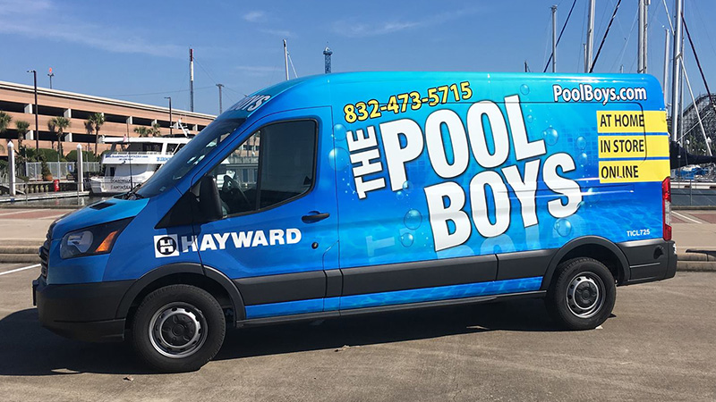 The Pool Boys Service Van