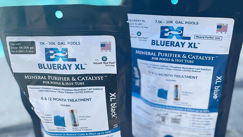 Blueray XL Mineral Purifier & Catalyst Blue and Black product images