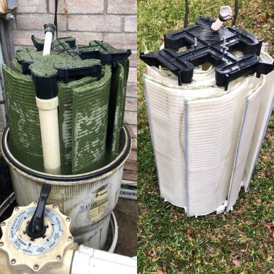 Filter Clean Before & After