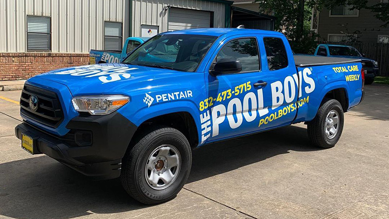The Pool Boys Total Care Weekly Service Truck