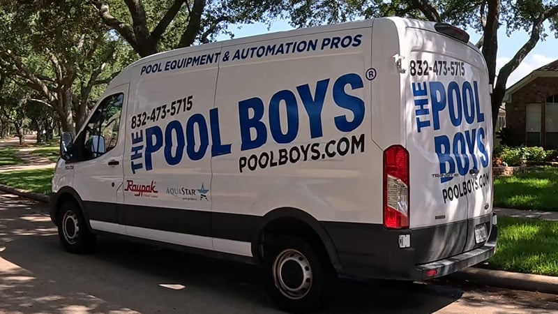 The Pool Boys Pool Equipment Repair Van